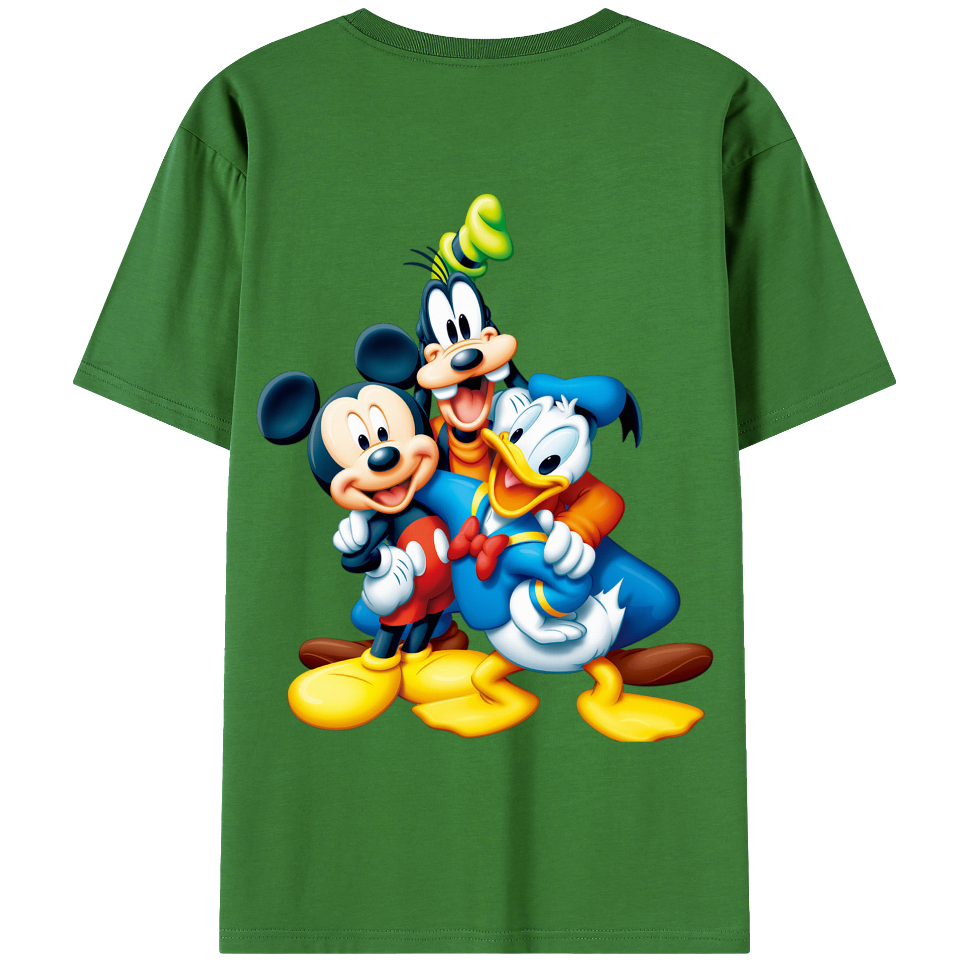 （画像用） ミッキーマウス Mickey Mouse レディース半袖Tシャツ(バックプリント)